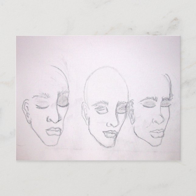 Carte Postale Trois de moi par Kenya Verrett (Devant)
