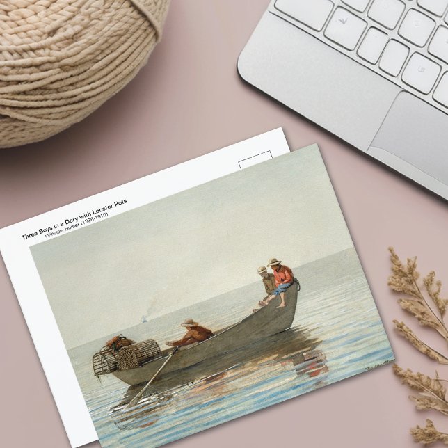 Carte Postale Trois Garçons Dory Pots de homard Winslow Homer (Créateur téléchargé)