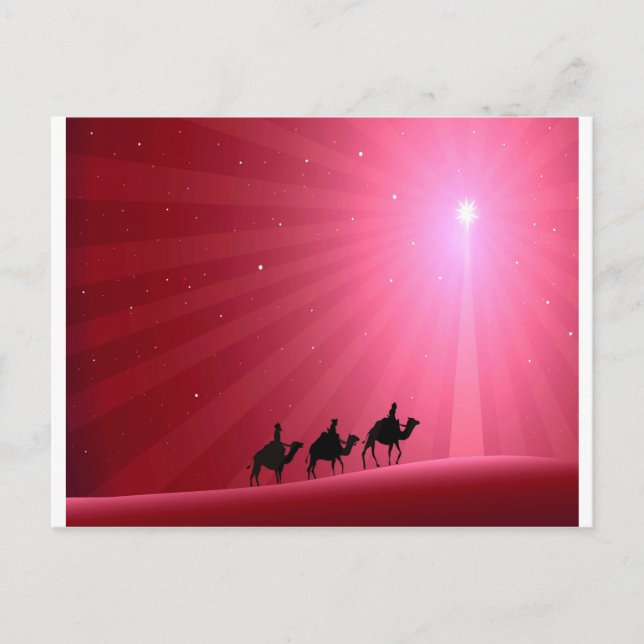 CARTE POSTALE TROIS HOMMES SAGES (Devant)
