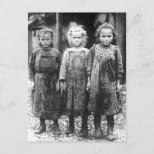Carte Postale Trois mignonnes petites filles Vintage Caroline du