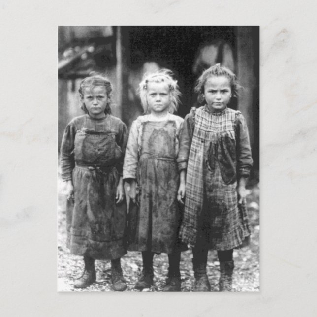 Carte Postale Trois mignonnes petites filles Vintage Caroline du (Devant)