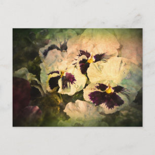 Carte Postale Trois panneaux blancs (texturé)