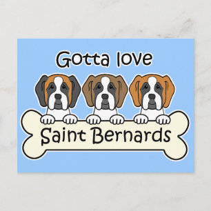 Carte Postale Trois Saint-Bernard