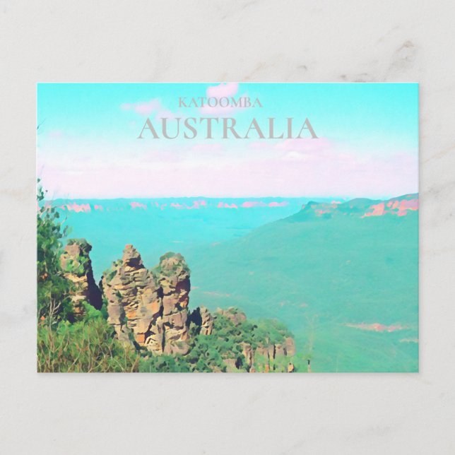 Carte Postale Trois soeurs Katoomba Voyage australien pittoresqu (Devant)