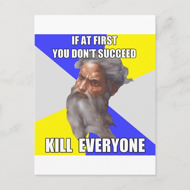 Carte Postale Troll God Kills (Devant)
