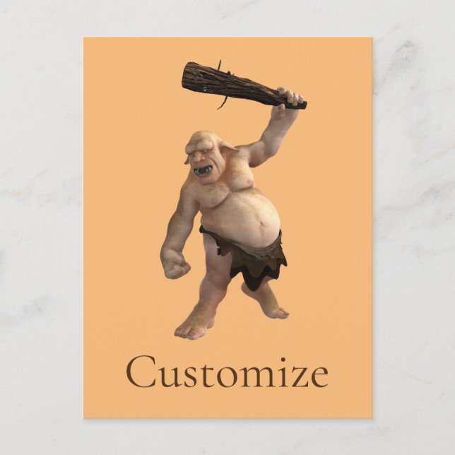 Carte Postale Troll moche Thunder_Cove (Devant)