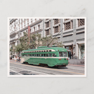 Carte Postale Trolley rétro de la rue Market à San Francisco