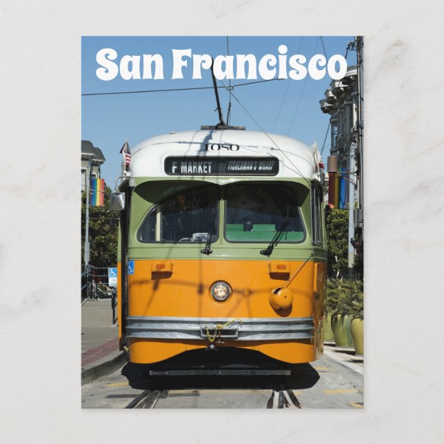 Carte Postale Trolley San Francisco California (Devant)