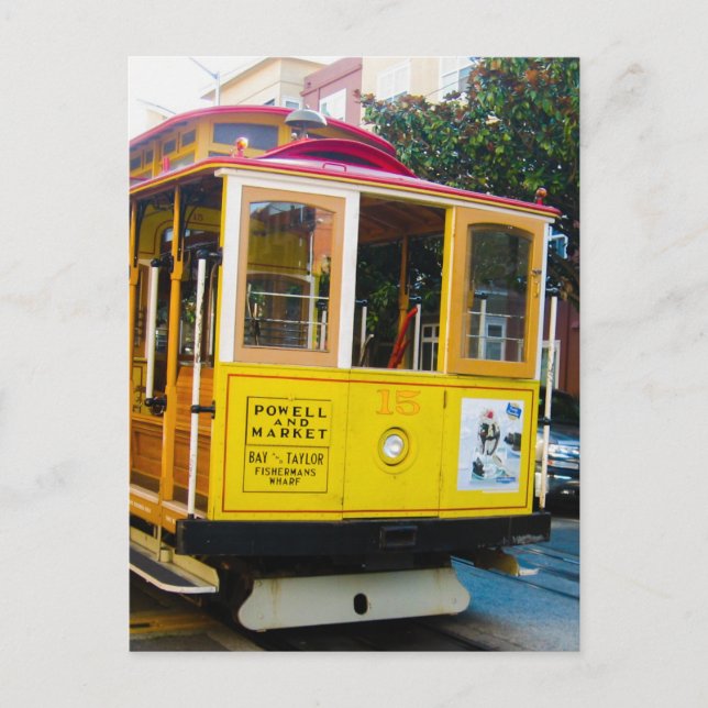 Carte Postale Trolley San Francisco California (Devant)
