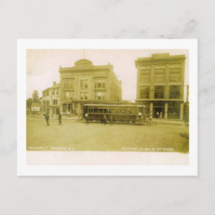 Carte Postale Trolley sur Main St, Rockaway, New Jersey Vintage
