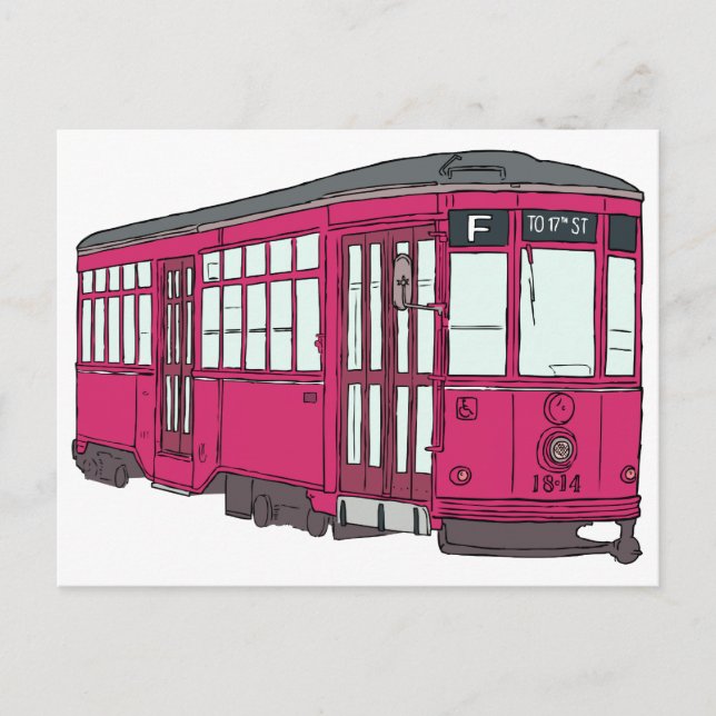Carte Postale Trolleybus Tramway Tramway Trolleycar (Devant)