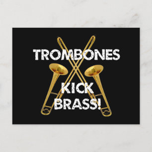 Carte Postale Trombones Kick Brass !