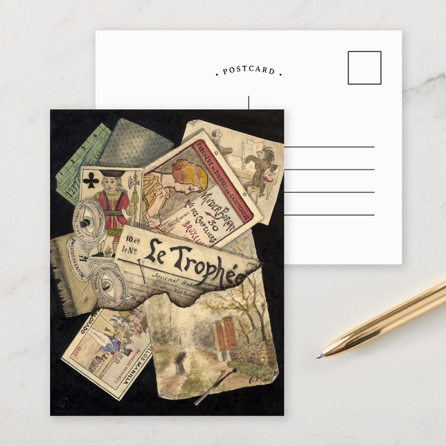 Carte Postale Trompe l’œil | E. Delcroix (Créateur téléchargé)