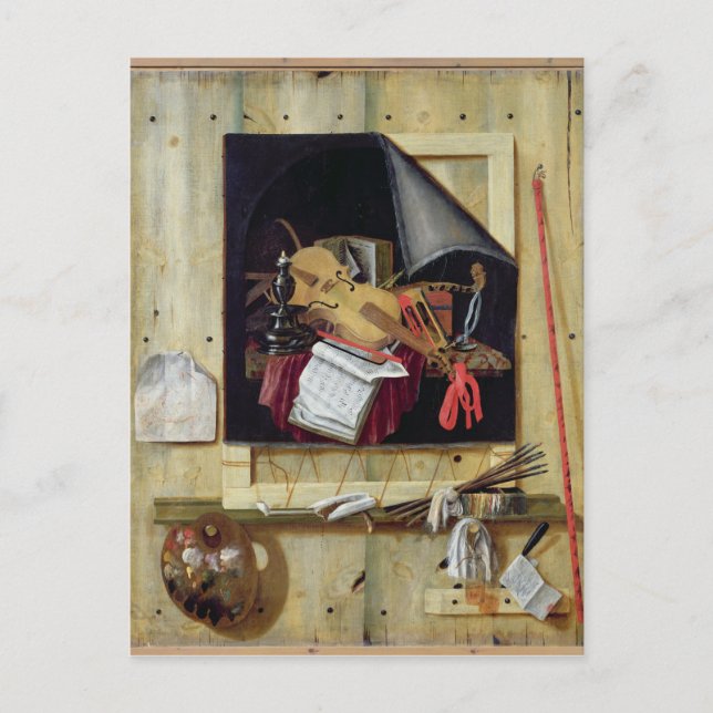 Carte Postale Trompe l'Oeil Still Life, 1665 (Devant)