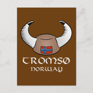 Carte Postale Tromso Norvège Viking Casquette