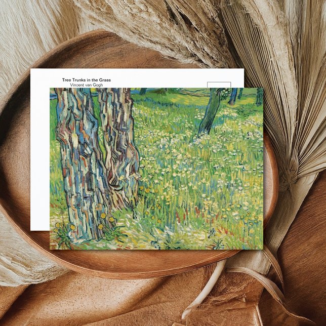 Carte Postale Troncs d'arbre Grass Vincent van Gogh (Créateur téléchargé)