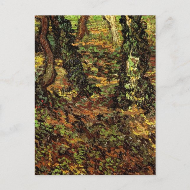 Carte Postale Troncs d'arbres avec lierre par Vincent van Gogh (Devant)