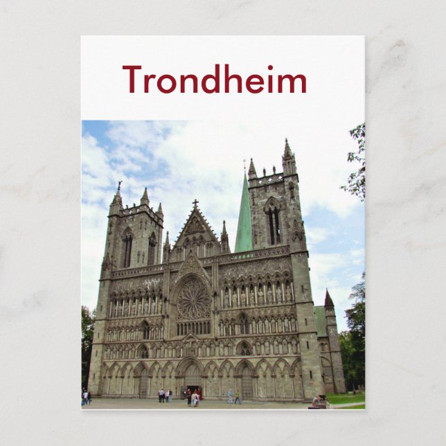 Carte Postale Trondheim, Norvège (Devant)