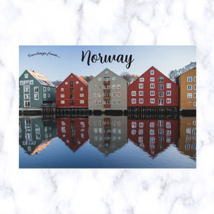 Carte postale Trondheim Norvège