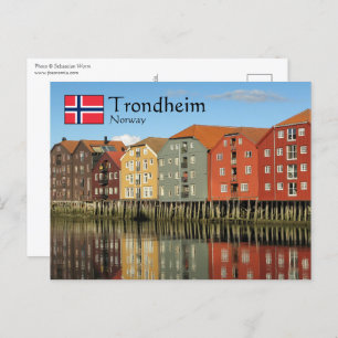 Carte postale Trondheim Norvège