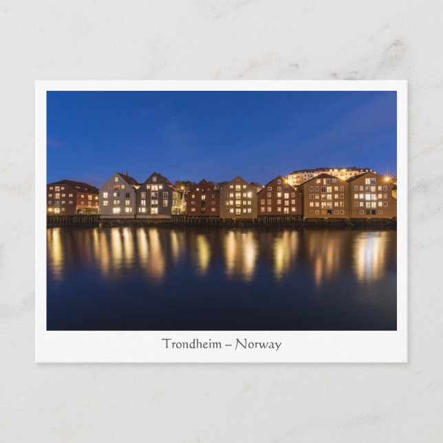 Carte Postale Trondheim Norvège (Devant)