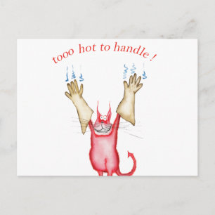 Carte Postale trop chaud à manipuler, tony fernandes