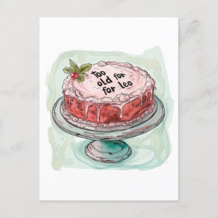 Carte Postale Trop vieux pour Leo - 25e anniversaire