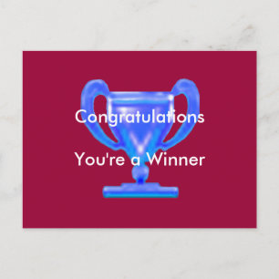 Carte Postale Trophée Coupe Bleue Le MUSÉE Zazzle Cadeaux