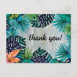 Carte Postale Tropical Beach Vibes Jungle Monstera Feuilles Merc