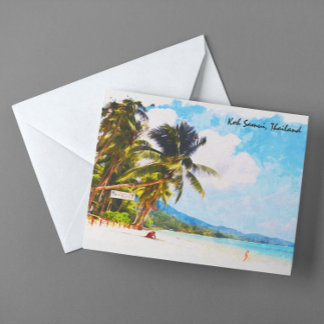 Carte Postale Tropical Koh Samui thailand plage paradis