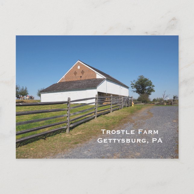 Carte Postale Trostle Grange à Gettysburg PA (Devant)