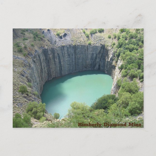 Carte Postale Trou de la mine Diamond Kimberly (Devant)