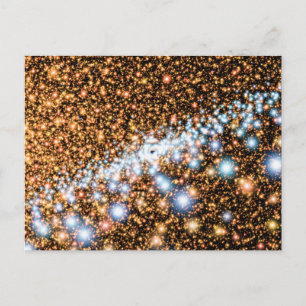 Carte Postale Trou noir d'Andromède, étoiles bleues - Concept d'