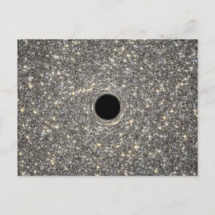 Carte Postale Trou Noir Supermassif Au Milieu D'Une Galaxie.