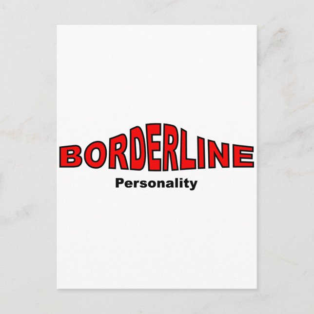 Carte Postale Trouble de la personnalité en bordure (Devant)