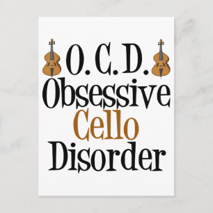 Carte Postale Trouble du cello obsessionnel