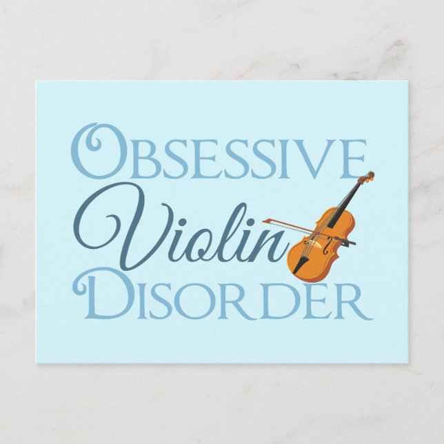 Carte Postale Trouble du violon obsessionnel (Devant)