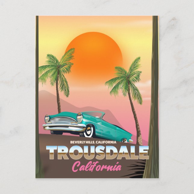 Carte Postale Trousdale Beverly Hills Californie (Devant)