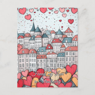 Carte Postale Trouvé mon amour à Strasbourg Saint Valentin
