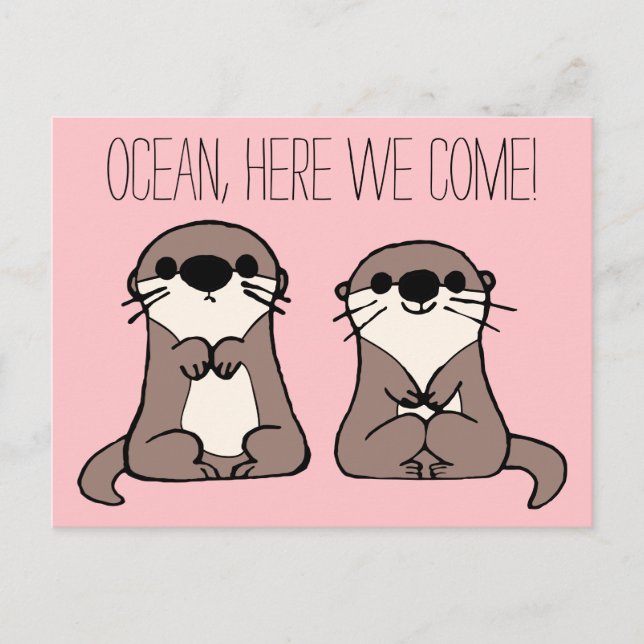 Carte Postale Trouver Dory | Cartoon d'Otter (Devant)