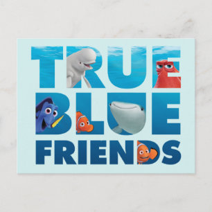 Carte Postale Trouver Dory   Vrais amis bleus