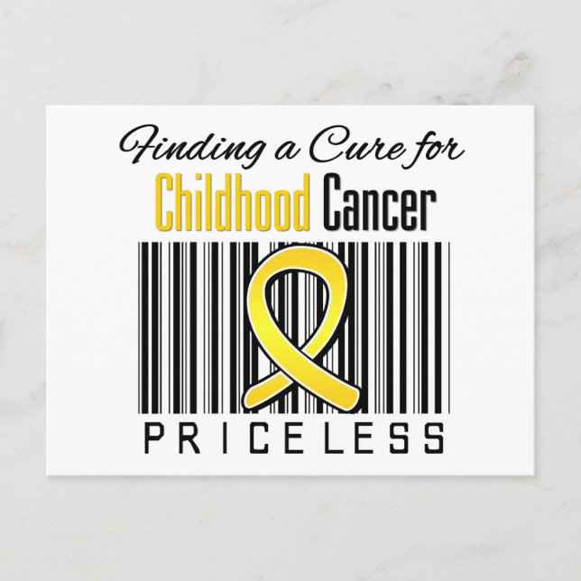 Carte Postale Trouver un remède pour le cancer de l'enfant PRICE (Devant)