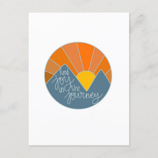 Carte Postale Trouvez la joie dans le voyage