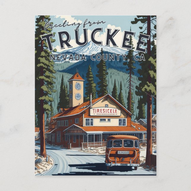 Carte Postale Truckee, CA (Devant)
