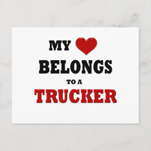 Carte Postale Trucker Love