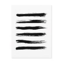 Trucs minimalistes de pinceau noir et blanc