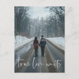 Carte Postale True Love Attend Mariage Postponed Change Postcard