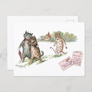 Carte Postale True Love de Louis Wain