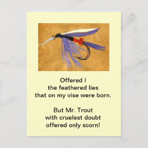 Carte postale "Truite brute" "Train de marchandise