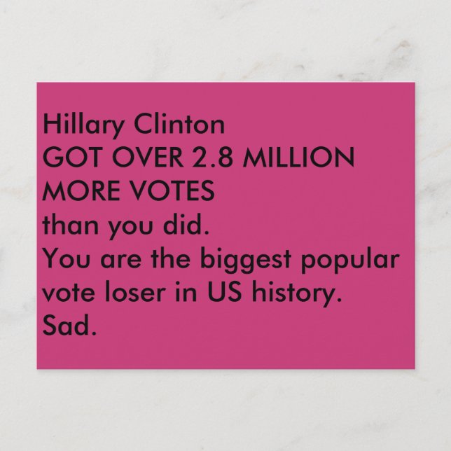 carte postale trump (Devant)